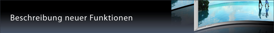 Beschreibung neuer Funktionen